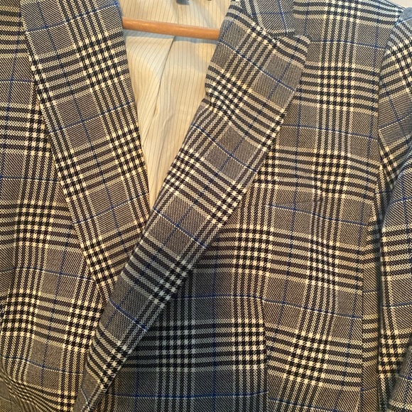 Talbots Black and White Plaid Blazer - Picture 9 of 16